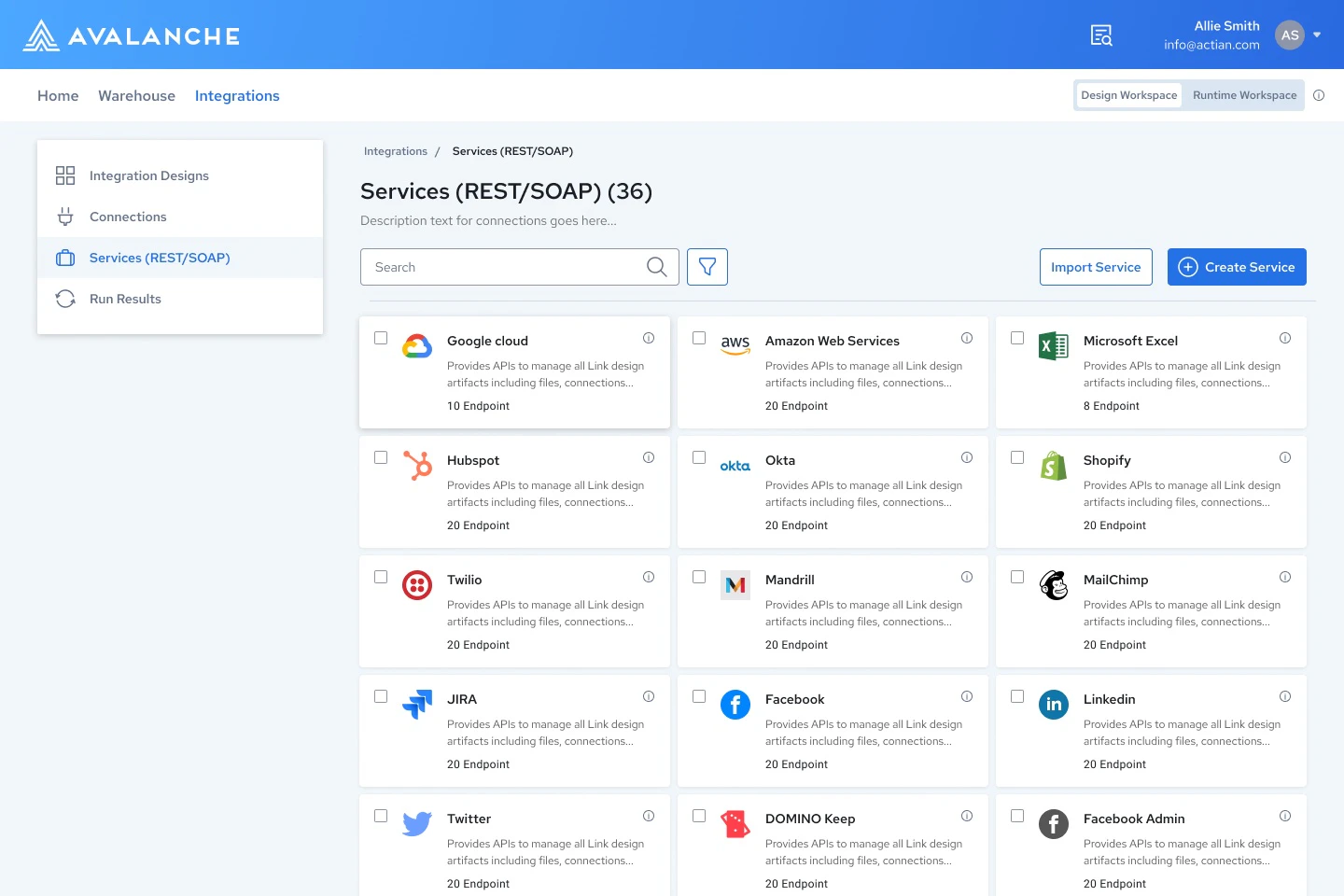 screenshot of Actian Data Platform